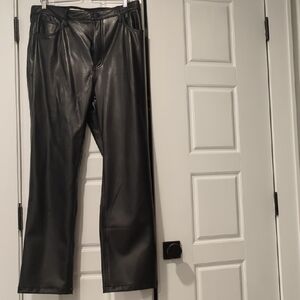 Abercrombie & Fitch Black Leather Pants
